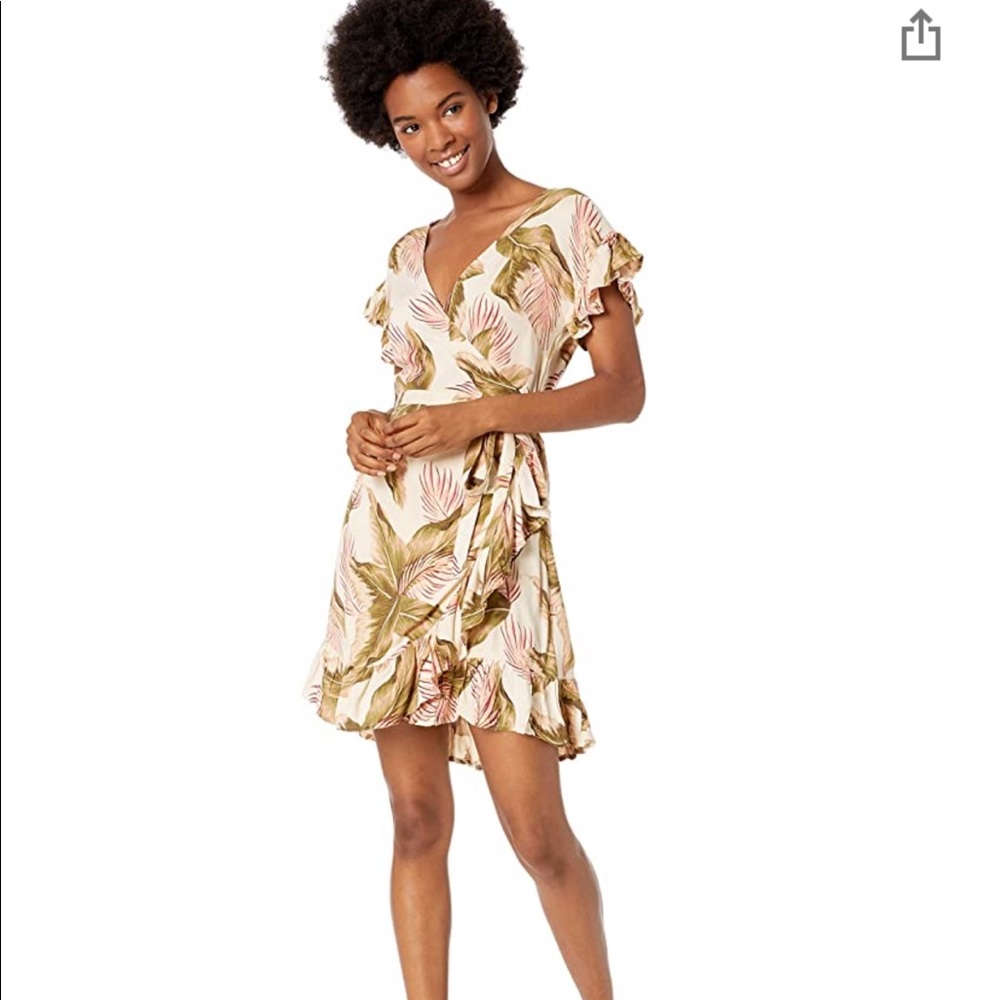 Billabong palm wrap dress size medium